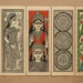 A montage of Bharni, Katchni, Tantrik, Godna, and Kohbar Madhubani styles on handmade paper.